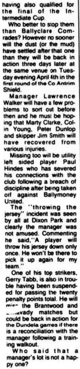 Ballyclare Comrades History tweet media