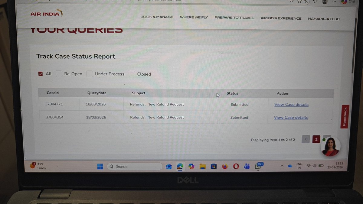 vindinu's tweet photo. @airindia #airindia, flight cancelled,please look into these claims for refund at the earliest, AI1838, PNR 9PWTCA https://t.co/Ck7E78cK2H