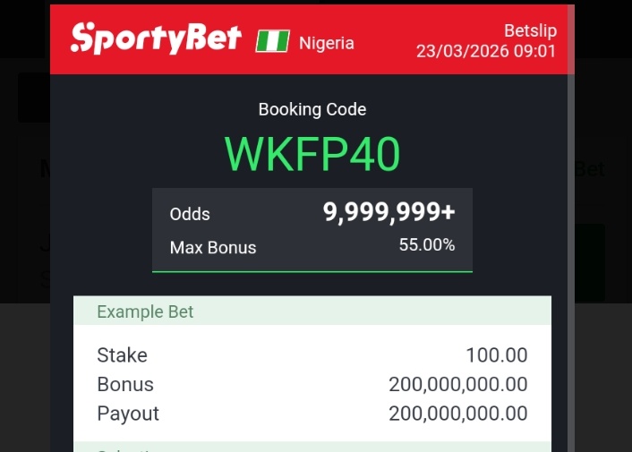 WKFP40

Flex 4+ of 13
Flex 5+ of
Sharp 100 and 1,000 odds