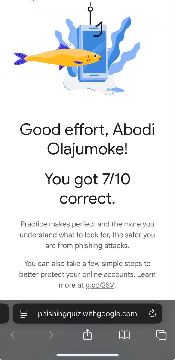 From clicking links to spotting scams 👀
Cybersecurity journey just began. <a href="/TechCrushHQ/">TechCrush.pro</a> <a href="/jerryolubunmi/">Jeremiah Olubunmi O. | SOC & Digital Forensics</a>