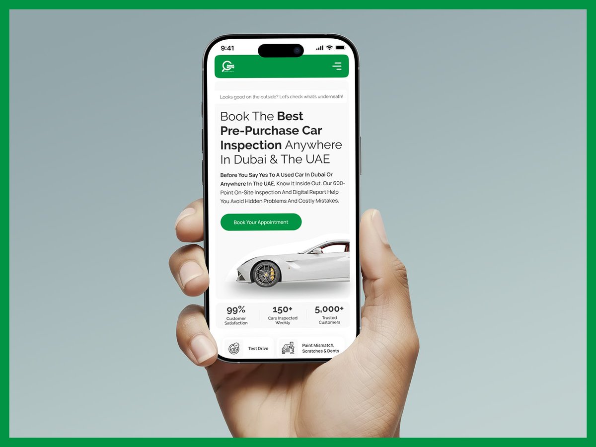 M_Creationz's tweet photo. Modern car inspection platform designed for trust &amp; conversion 🚗
https://t.co/ujeZxO6W1N

🌐 https://t.co/i7jqPSeCTk

Designed &amp; Developed by MasterCreationz — Global UI/UX Design Studio.
🚀 Case study coming soon. Stay tuned. https://t.co/oJaiGX1Uk9