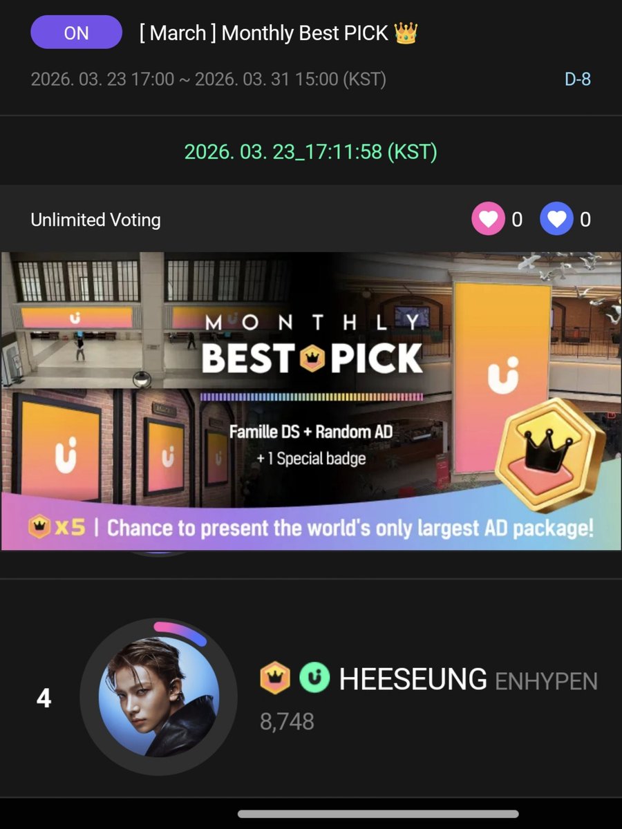 HEESEUNG VOTING (LHSVT) tweet media