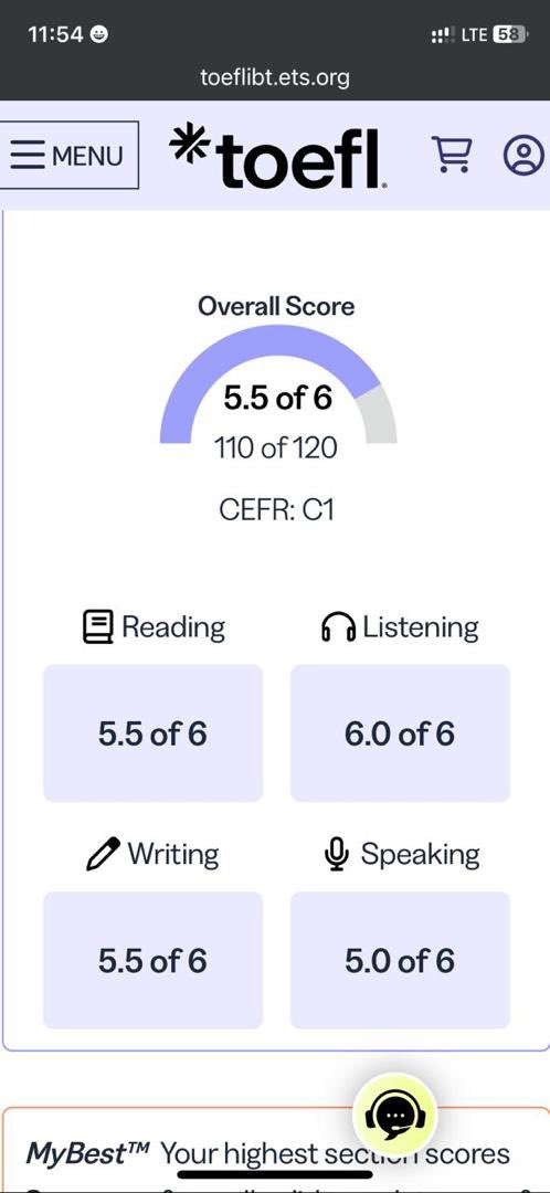TOEFLAfrica's tweet photo. What a strong performance from Joy who scored an overall band of 5.5 (C1 level) on the TOEFL iBT test.
She had a seamless testing experience at The MOD Test Center, Lagos. π
Your success story could be next.
.
.
.
.
#TOEFLUpdates #Englishtest #MyTOEFLExperience #Studyabroad https://t.co/jKC5Esv5T5