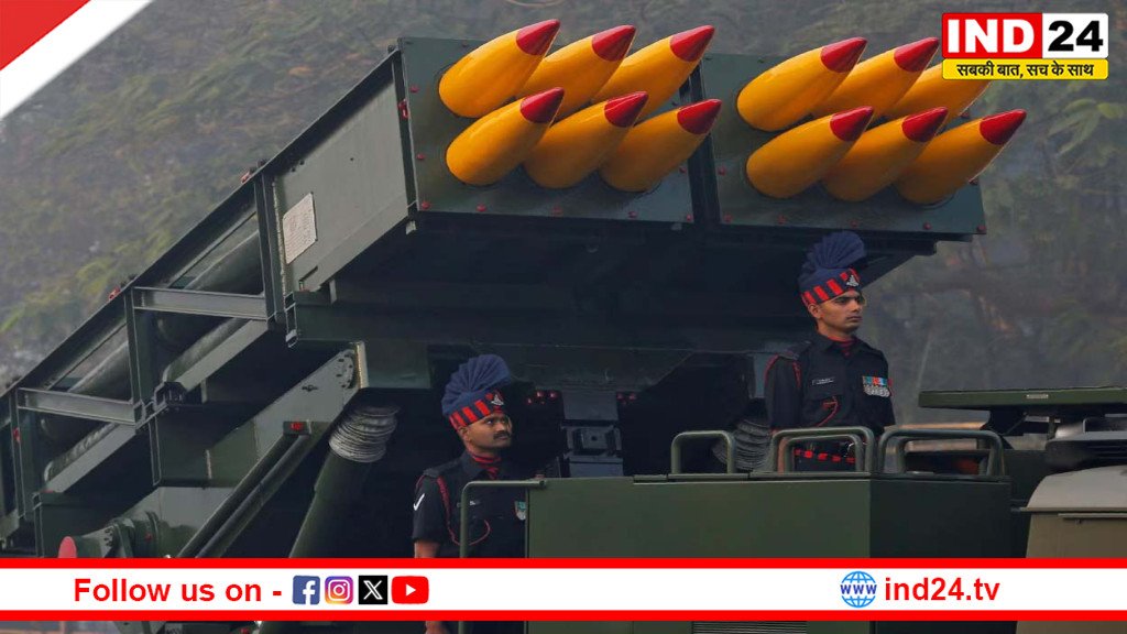 IND24MEDIA's tweet image. डिफेंस पावर में इजाफा: सेना में जुड़ी नई पिनाका रेजिमेंट, दुश्मन पर भारी पड़ने की क्षमता

ind24.tv/national/pinak…

#IndianArmy #PinakaRegiment #DefenceNews
#DRDO #MakeInIndia #MilitaryPower #IndiaDefence #ind24