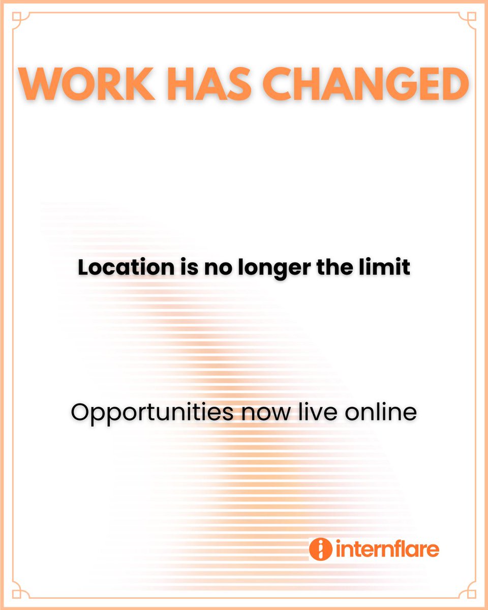 Internflare's tweet photo. Happy New Week, everyone ✨

Remote and hybrid roles aren’t trends - they’re the new standard.

#DigitalMarketing #Internflare #Internship #JobOpportunity https://t.co/lW22BNN8AL