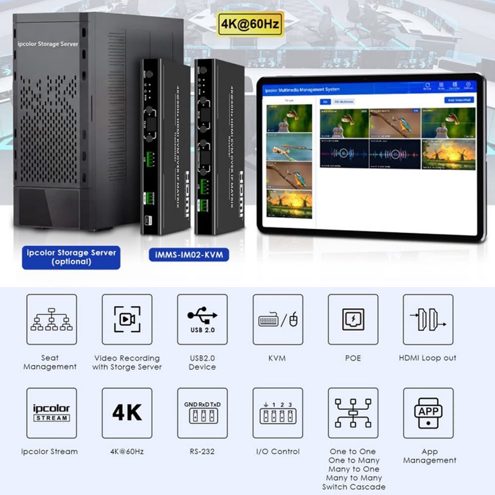 zhuwenli_1997's tweet image. 4K60Hz HDMI Over IP KVM Matrix
#lenkeng
#hdmioverip
#hdmiextender