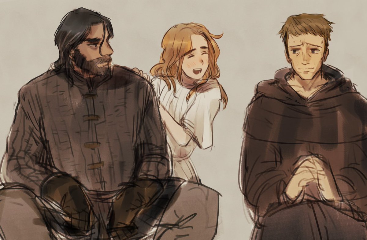 between two fires fanart i drew back in 2023🥲 my family....