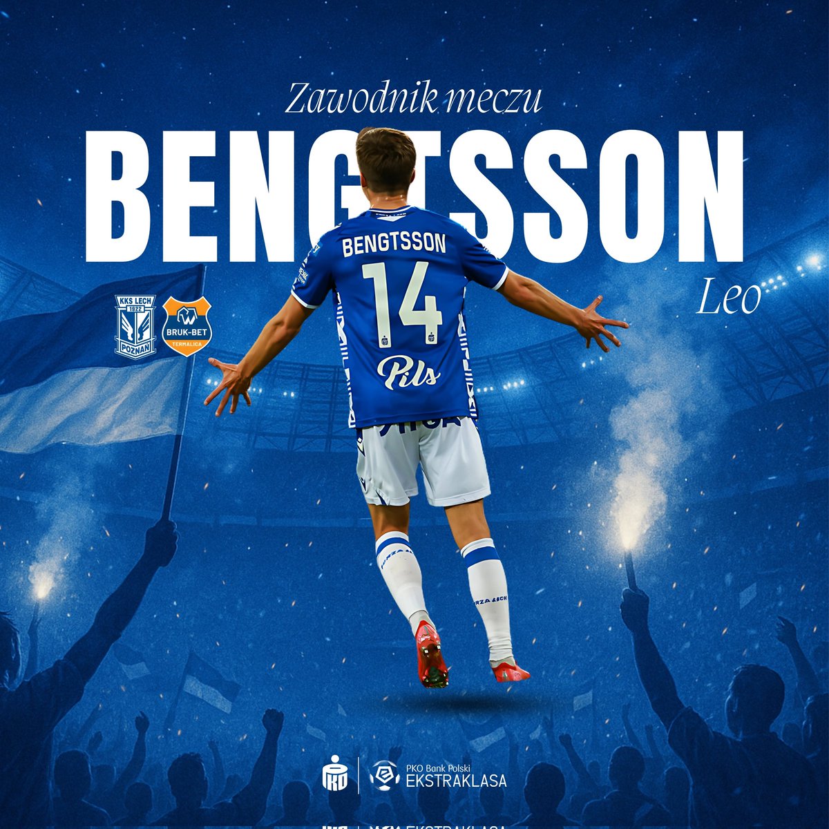 kks_lechpoznan's tweet image. 𝙇𝙀𝙊 𝘽𝙀𝙉𝙂𝙏𝙎𝙎𝙊𝙉 𝙕𝘼𝙒𝙊𝘿𝙉𝙄𝙆𝙄𝙀𝙈 𝙎𝙋𝙊𝙏𝙆𝘼𝙉𝙄𝘼! 🔵⚪🚂

Dublet w 3️⃣ minuty i przepiękny gol z rzutu wolnego w jego wykonaniu dało mu tytuł MVP meczu z Termalicą! ✅🔥

Brawo Leo, oby tak dalej! 🫡

#LPOBBT