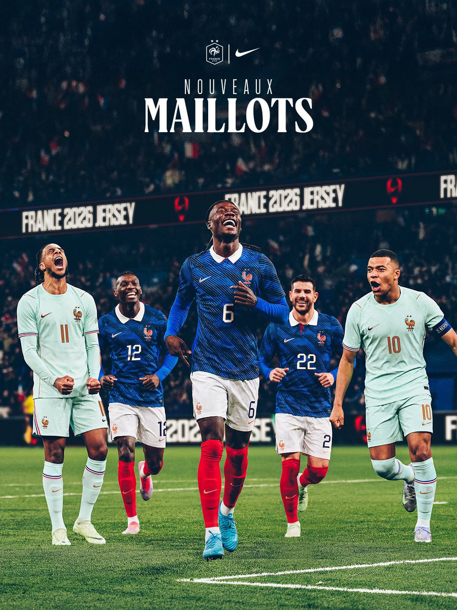 フランス代表、2026ワールドカップへ向けての新ユニフォームを発表