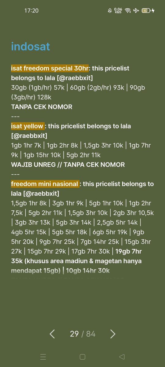 lala : order hanya via wa/tele tweet media