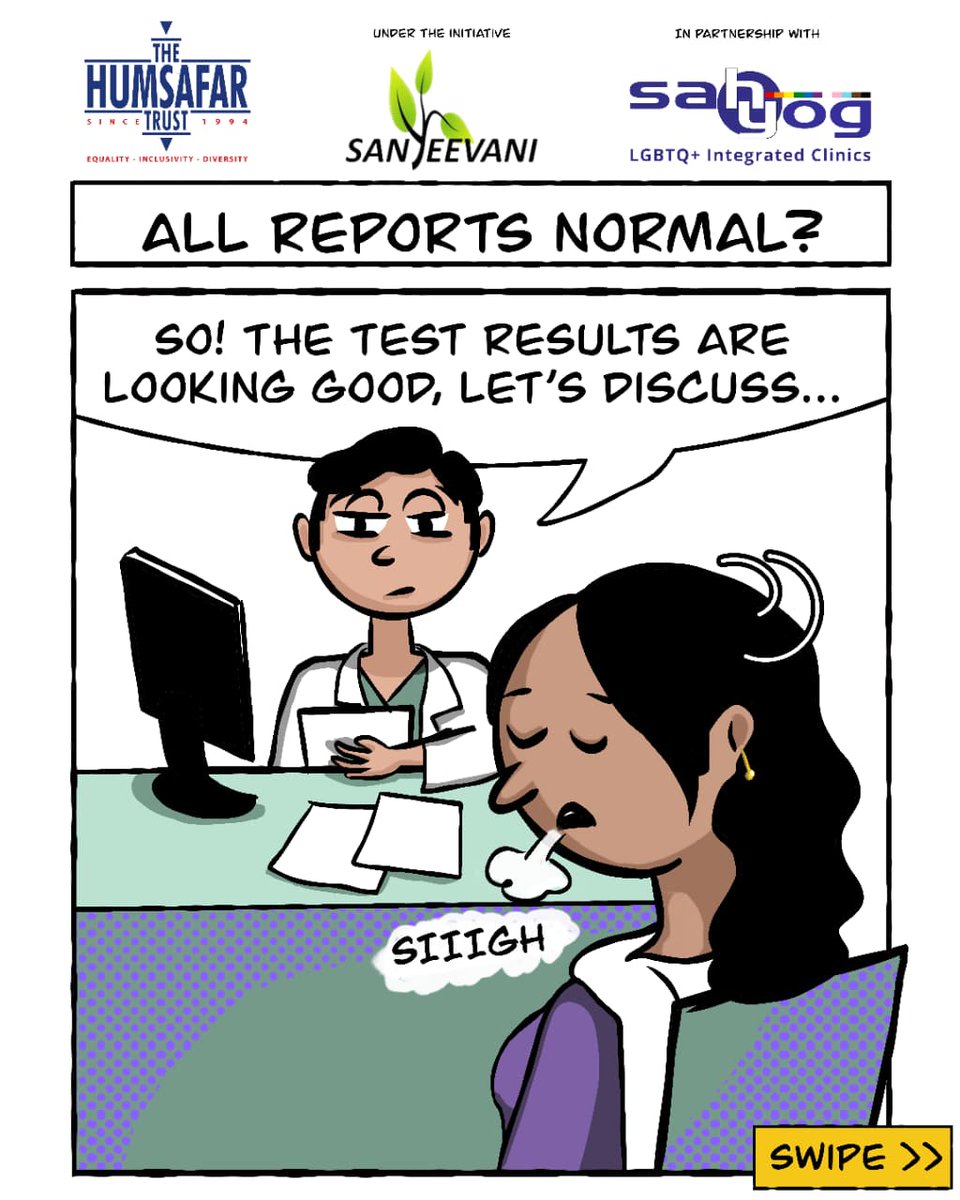 HumsafarTrust's tweet photo. Your reports can say “normal” -
but health is more than numbers.
Mental health matters too. ❤️
This campaign is supported under the CSR initiative of @BDOIND
#RightToRomance #UequalsU https://t.co/SMldFGmyOe