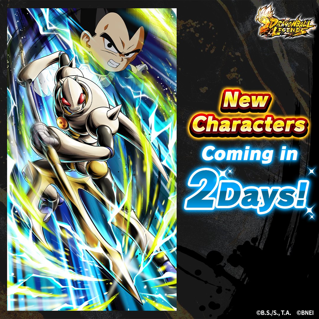 DB_Legends's tweet image. ◤￣￣￣￣￣￣￣￣￣￣◥
　　  New Characters
　　      Coming in
　　　    2 Days!
◣＿＿＿＿＿＿＿＿＿＿◢

New characters will be revealed tomorrow
at 3/24 14:00 (UTC) on our official social media!

Comment below with your predictions!

#DBLegends
#DragonBall
