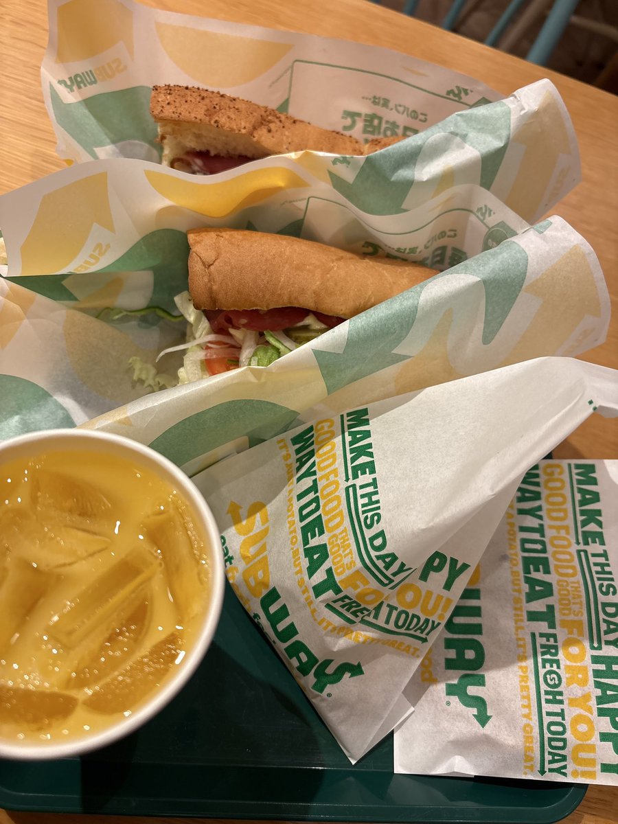 うん年ぶりのSUBWAY
美味しゅうございました