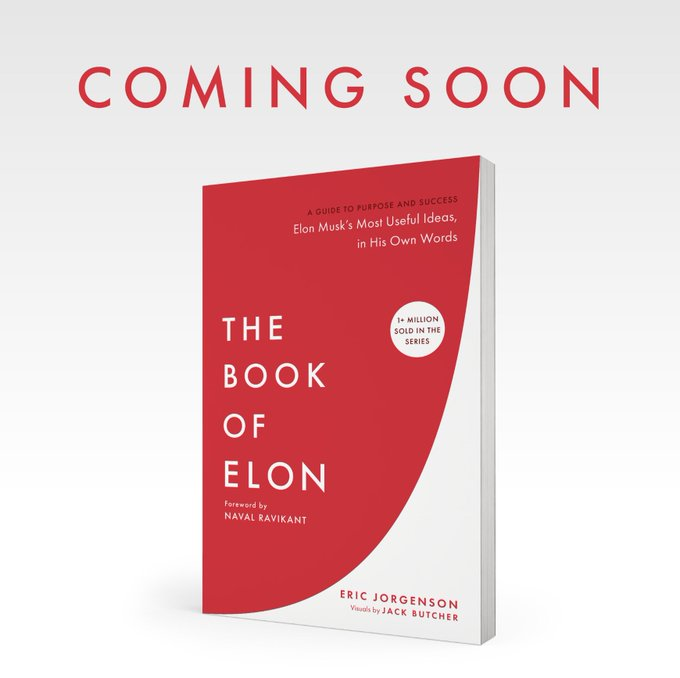 jin_story's tweet photo. Book of Elon is dropping tomorrow, The author of the book @EricJorgenson is crypto native and is already interacting with memes. Other ca's are all have fees and are spam claiming the fees. Launching with fee routed to Eric Jorgenson's GitHub.

Elon will 100% react to it. The github was created on Oct 7,2011 prior to the attached tweet which came few days later.

https://t.co/2kMZHwcCRb