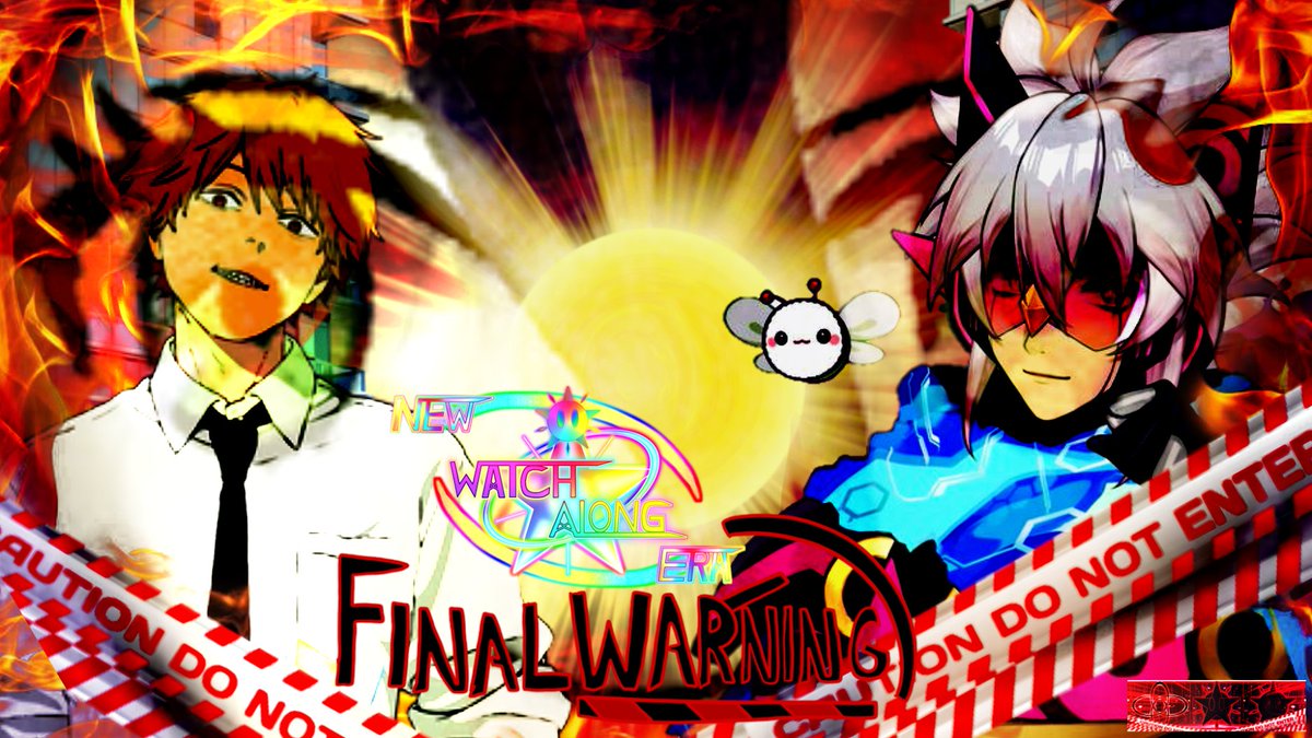 SSPWARRIORS_'s tweet image. Hey Star Warriors! A quick update for Watch Along: Final Warning! Both @CyYuVtuber's MV &amp;amp; Chainsaw Man movie will be merged into one video just to save time before Final Redemption: Madness that's coming on This Sunday (hopefully).
