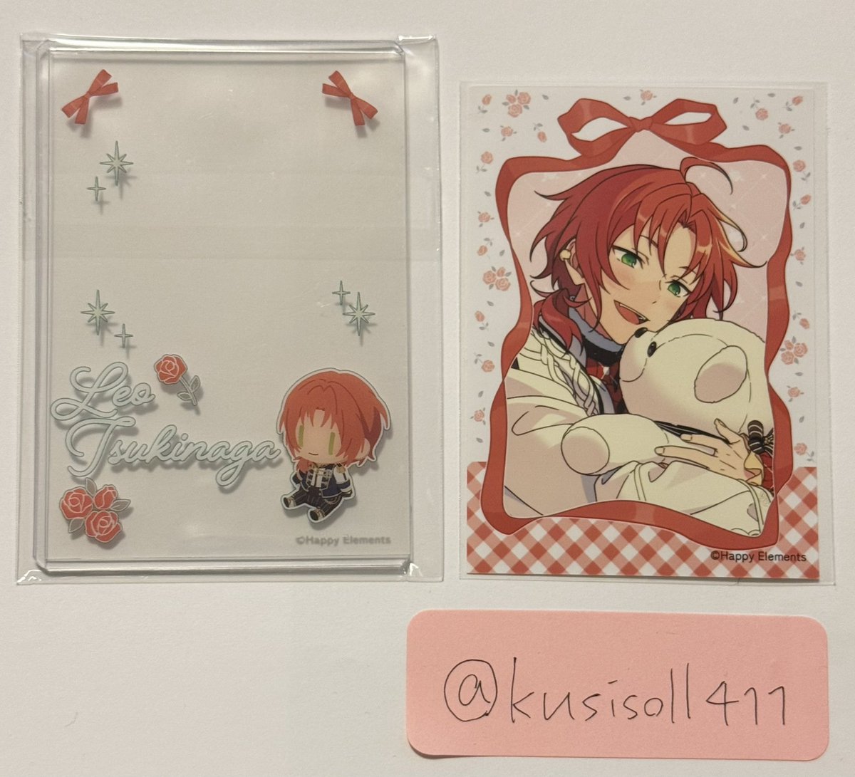 kusisoll411's tweet photo. 【交換】 あんスタ 展示会 10thフェス  ミニブロマイド＆硬質カードケースコレクション Knights 

譲) レオ
求) 凛月

✴︎郵送交換のみ
検索からでもお気軽にお声掛けください！ https://t.co/ElxGmGXLyq