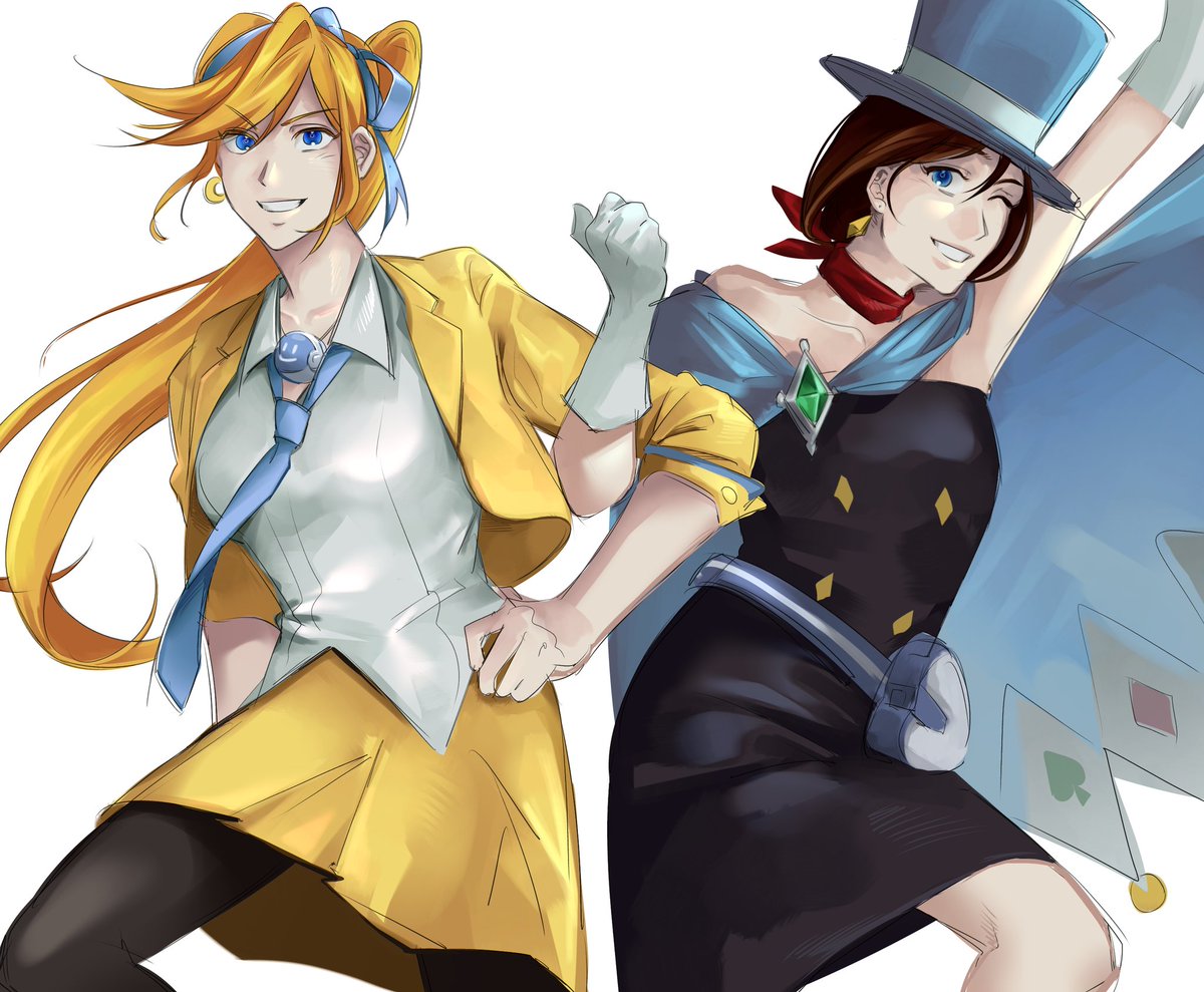 11cm_shorter's tweet photo. #AceAttorney 
#AthenaCykes #TrucyWright
코코네랑 미누키..
넘넘 좋아하는 조합 https://t.co/TeG8Xm5axv