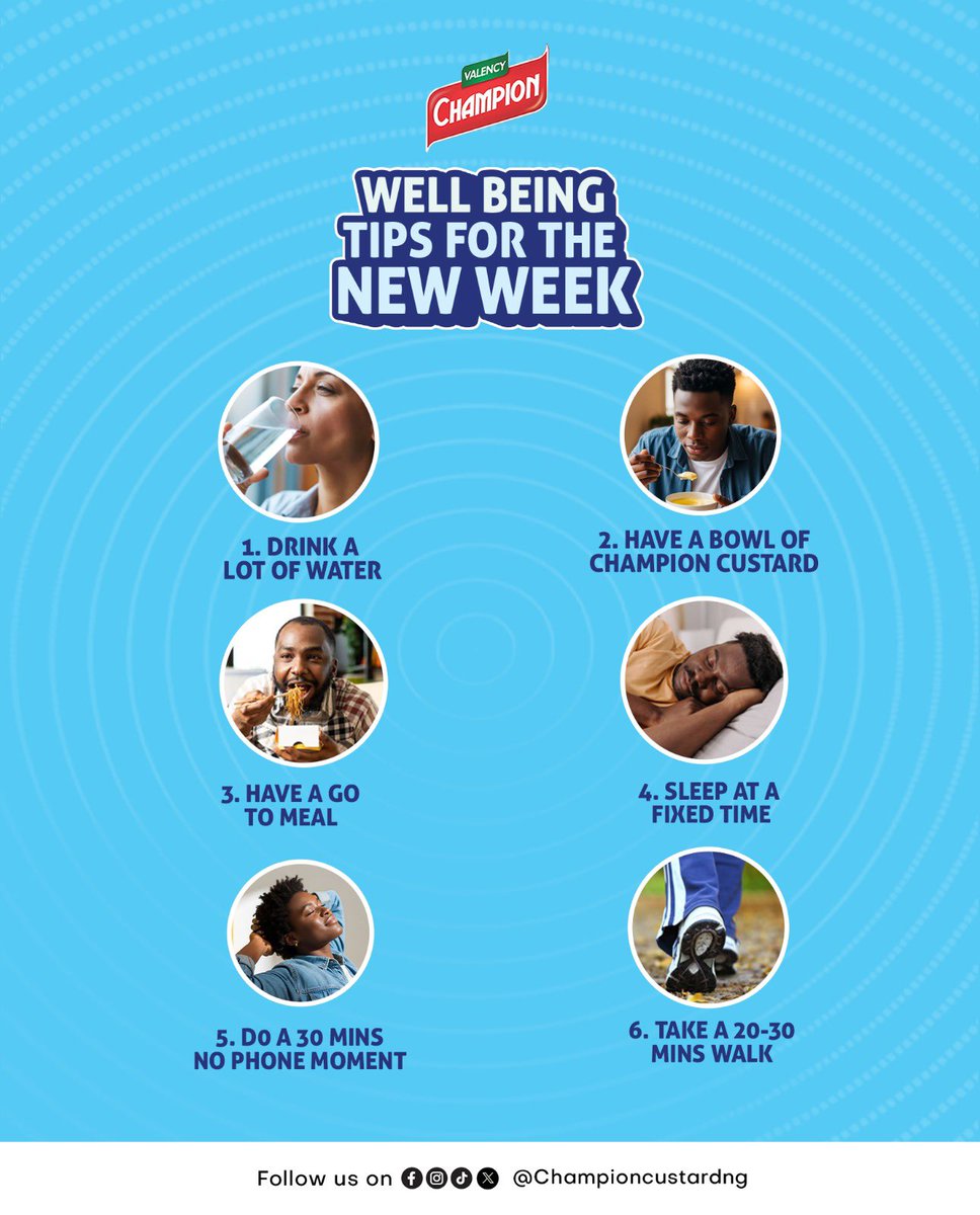 ChampionCustard's tweet photo. Start your week the right way — light, nourishing, and full of goodness 💙✨
Small healthy choices today = big wins all week.

#NewWeekWellness #HealthyLiving #StartStrong #WellBeingTips #EatGoodFeelGood https://t.co/tZTMvL1Vje