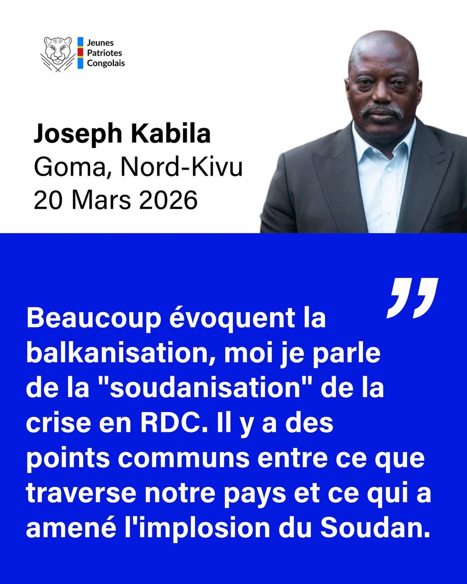 sergkabs's tweet photo. Même quand il raconte des bêtises les intelligents de la République diront toujours qu’il est grand stratège.

Sinon nous ne sommes pas disposés à soudaniser notre pays pour ne pas dire balkaniser. https://t.co/AzQ5eKYdW2