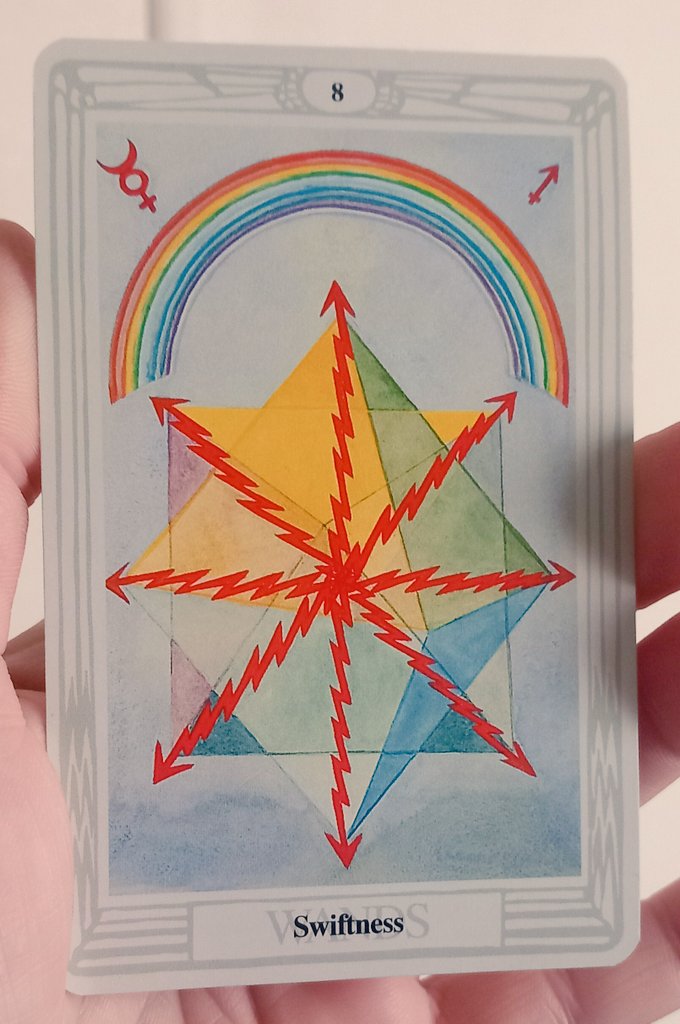 mysticjames1111's tweet image. 23/03/26
Swiftness
Thoth #Tarot 
At this moment in time, any direction you move towards has the potential to have a successful outcome.
And quickly!
#speed #realisations