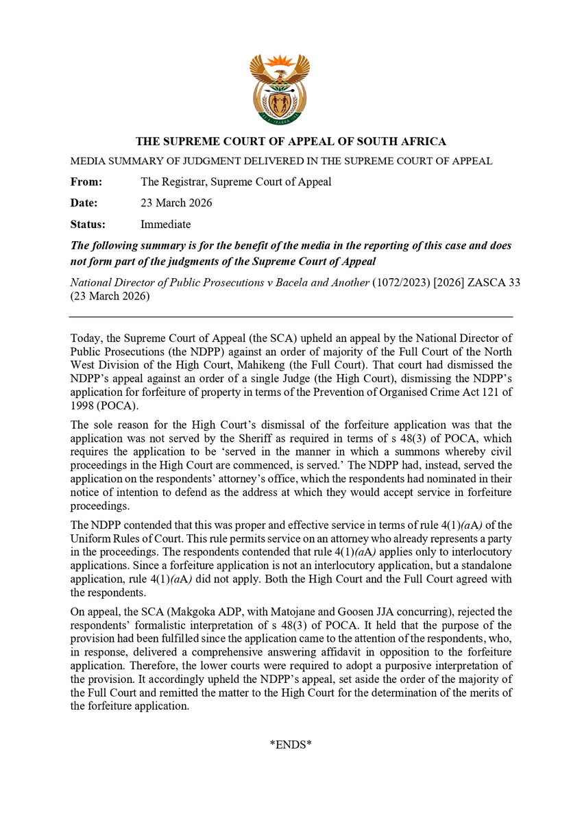 Supreme Court of Appeal ZA tweet media