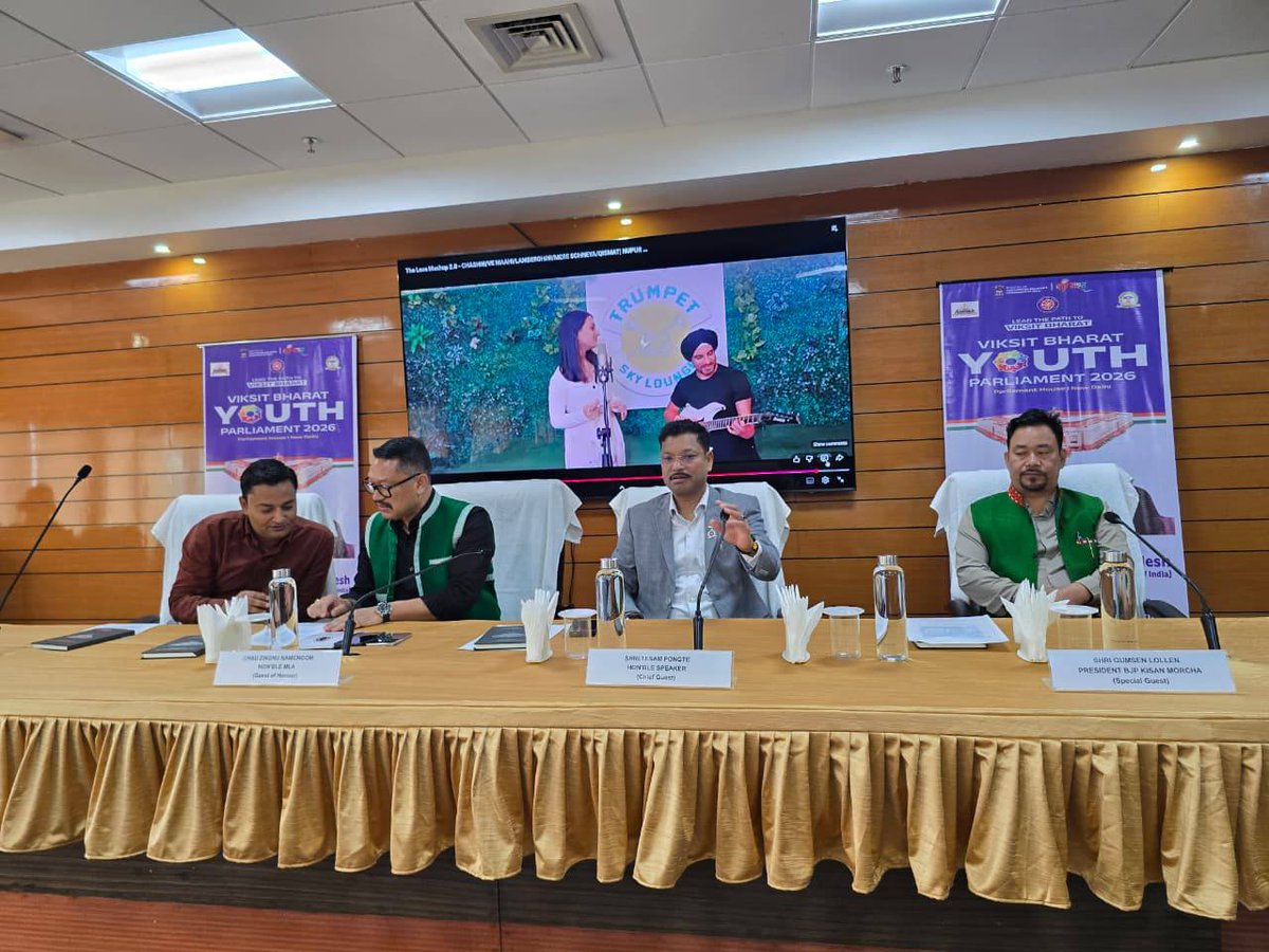ZingnuChau's tweet photo. Glad to be part of the Viksit Bharat Youth
Parliament 2026 at Nokmey Namati Hall, APLA, Itanagar. Grateful for the opportunity to be part of such an inspiring platform along with Hon'ble Speaker Shri Tesam Pongte Ji, Dy. Director My Bharat Shri Gopesh Pandey Ji, Kisan Morcha President Shri Gumsen Lollen Ji, officials and esteemed dignitaries.

The Youth Parliament serves as a powerful platform to nurture leadership, encourage constructive dialogue and empower young minds to actively participate in nation-building. It was truly enriching to witness passionate discussions, diverse perspectives and a shared vision for a stronger, self-reliant India.

Heartiest congratulations to all the talented participants on their remarkable performances and best wishes for their continued success ahead.

@BJP4India @PemaKhanduBJP  @ChownaMeinBJP @KalingMoyongBJP @TheAshokSinghal @NiglarTadar  @Mutchu4