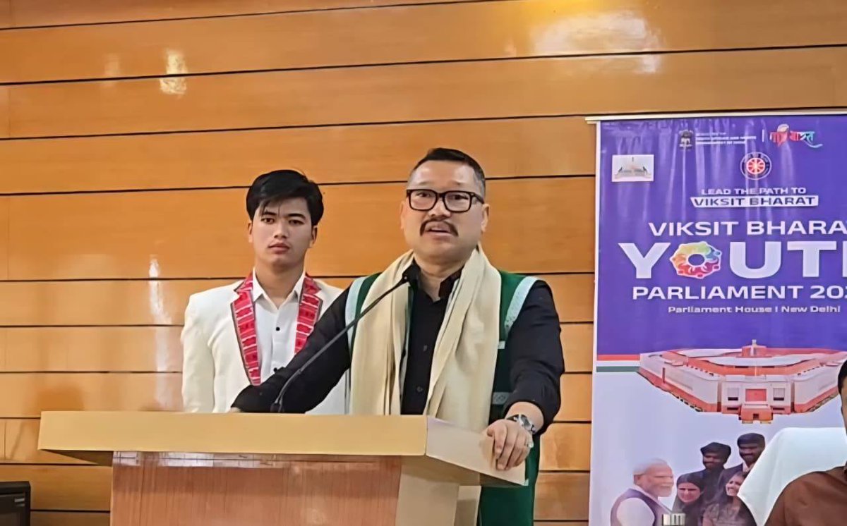 ZingnuChau's tweet photo. Glad to be part of the Viksit Bharat Youth
Parliament 2026 at Nokmey Namati Hall, APLA, Itanagar. Grateful for the opportunity to be part of such an inspiring platform along with Hon'ble Speaker Shri Tesam Pongte Ji, Dy. Director My Bharat Shri Gopesh Pandey Ji, Kisan Morcha President Shri Gumsen Lollen Ji, officials and esteemed dignitaries.

The Youth Parliament serves as a powerful platform to nurture leadership, encourage constructive dialogue and empower young minds to actively participate in nation-building. It was truly enriching to witness passionate discussions, diverse perspectives and a shared vision for a stronger, self-reliant India.

Heartiest congratulations to all the talented participants on their remarkable performances and best wishes for their continued success ahead.

@BJP4India @PemaKhanduBJP  @ChownaMeinBJP @KalingMoyongBJP @TheAshokSinghal @NiglarTadar  @Mutchu4