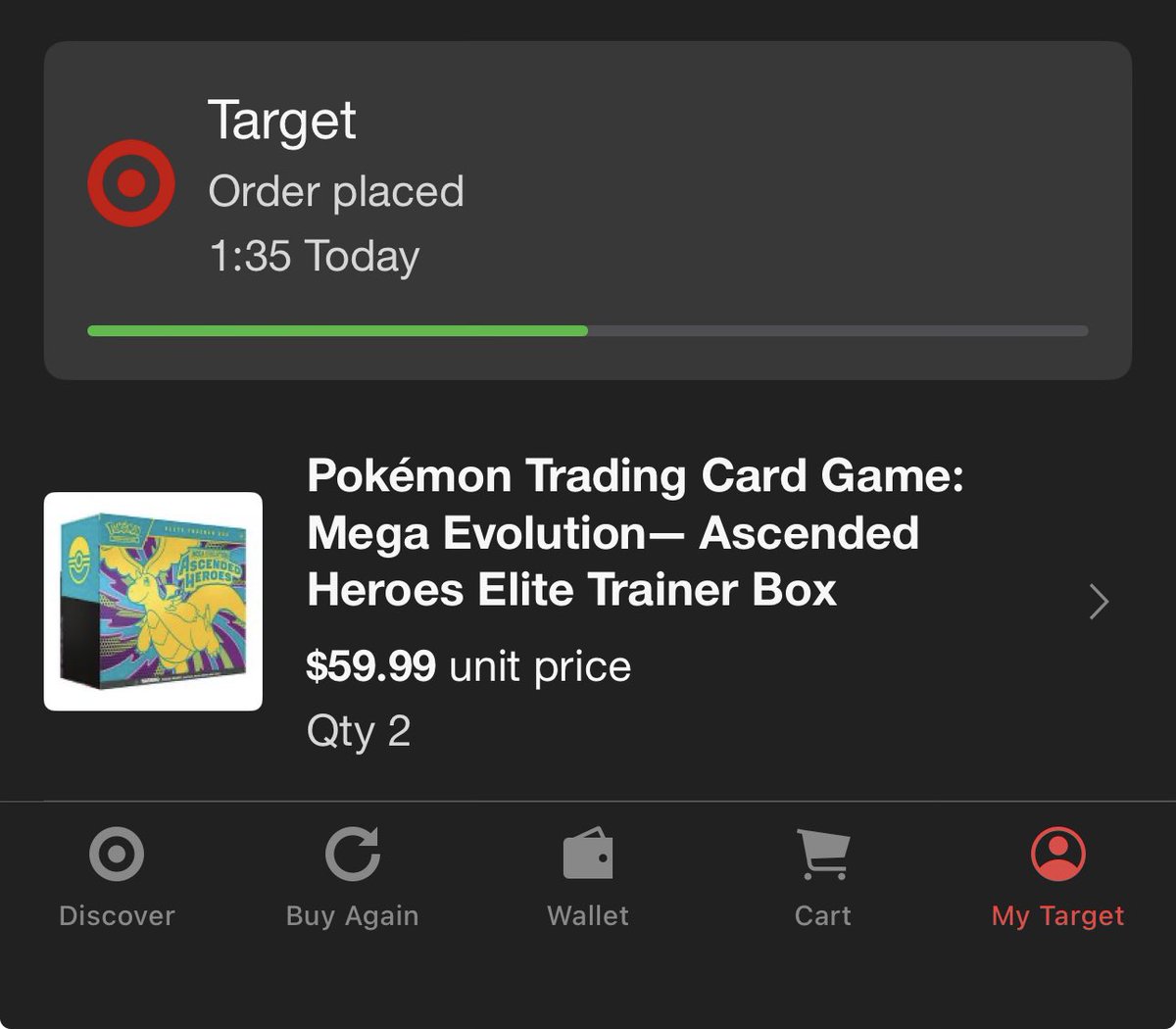 MightyMike511's tweet photo. @PokemonDealsTCG Huge win for me. The discord clutched it for me. https://t.co/OyF1ztZfZR