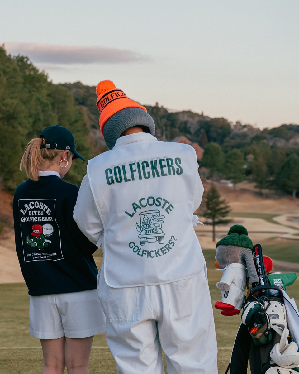 LACOSTE × GOLFICKERS🐊🦆 “Bite”に込めた想い ゴルフシーンで使われる