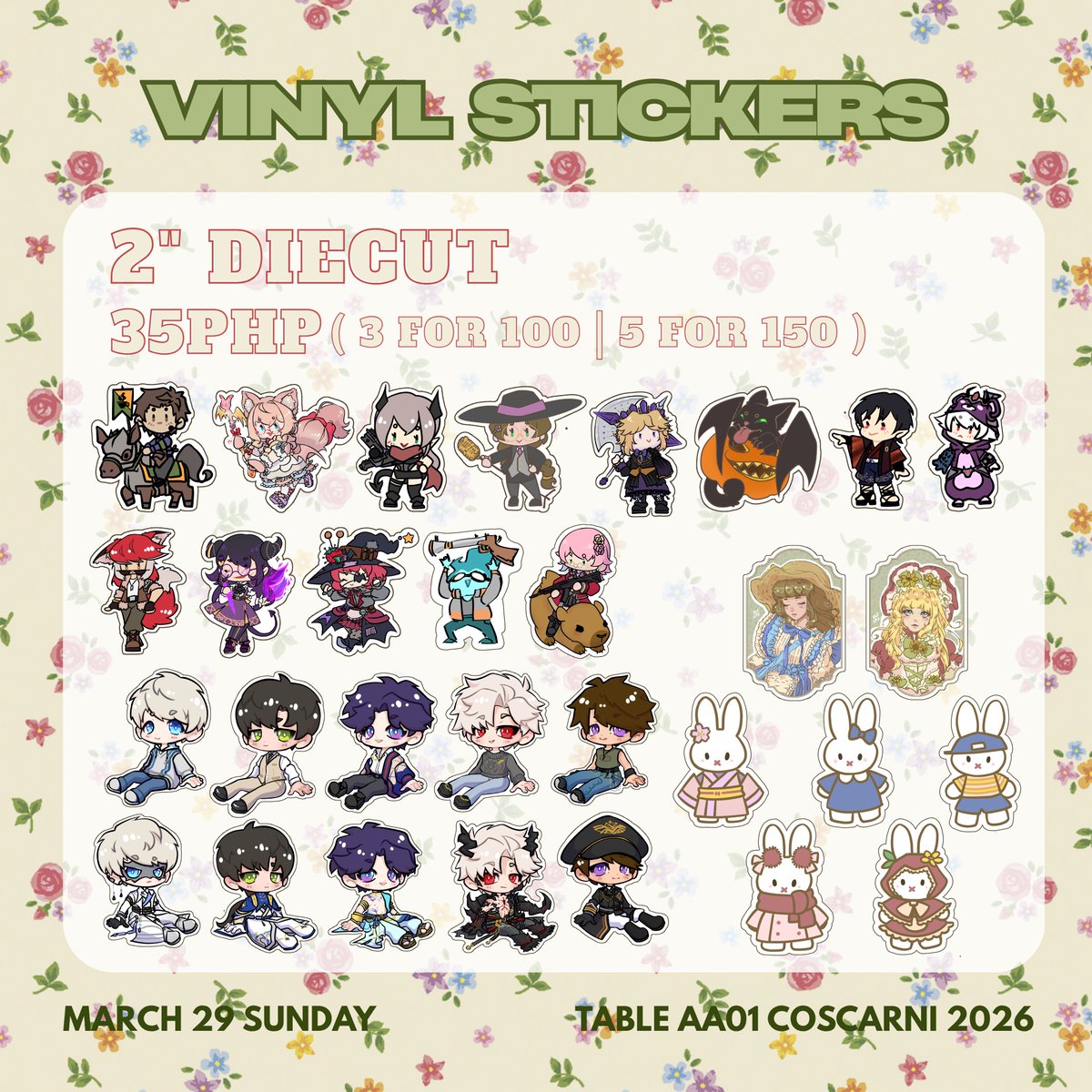 ✨ CosCarni2026 Catalogue ✨
 🔁 rts appreciated

am going to be at AA01 booth with 
<a href="/AiYuu_VT/">Ai Yuu 愛由 🌸Everyone's Oneesan🌸 CosCarni D2 AA01</a>
 and friends!

this is my first time, so be kind 🫠✨
yay, and see you there!

#CosplayCarnival2026
#Coscarni2026