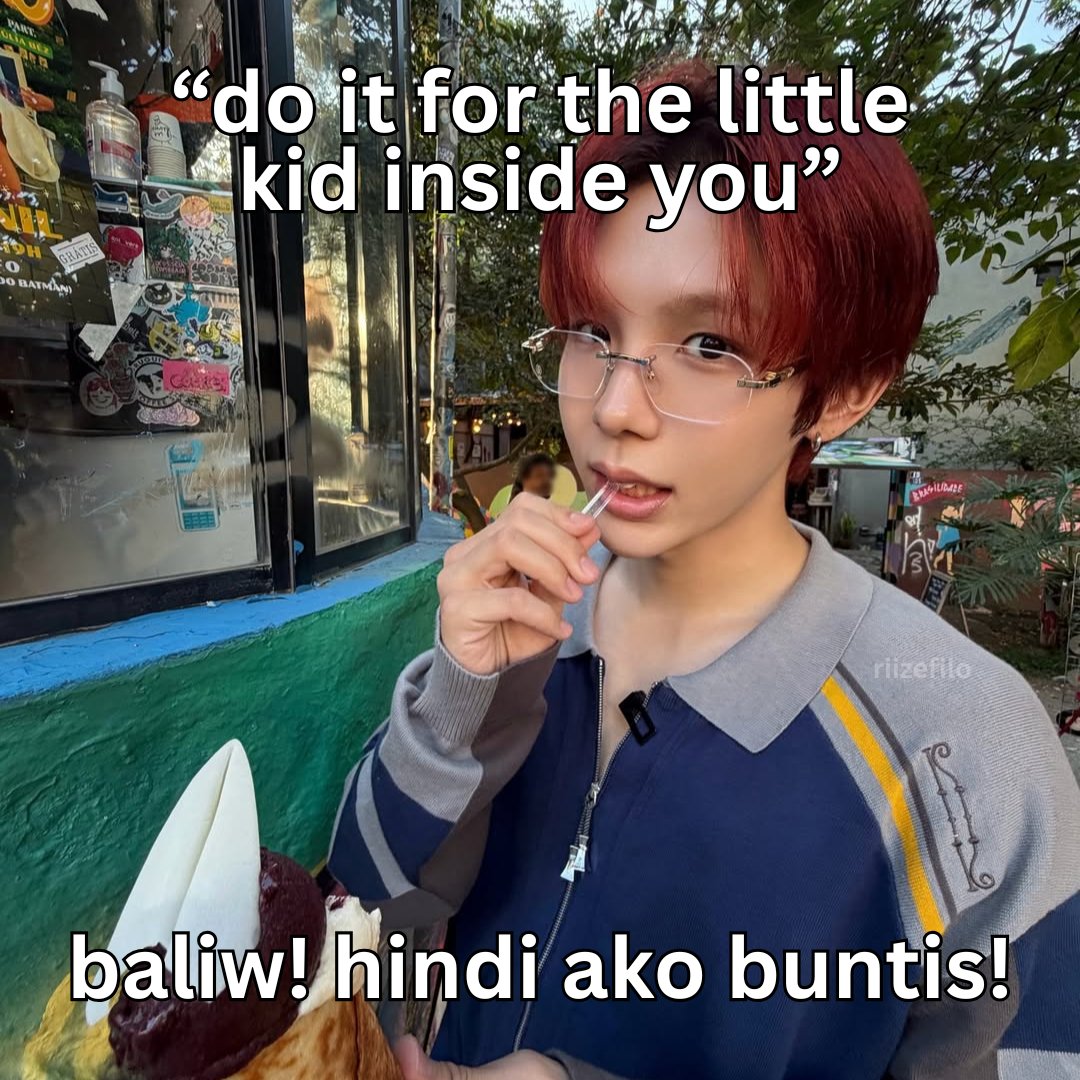 riizefilo's tweet photo. baka sumisipa na inner child niyo ah https://t.co/yRF91WzHqP