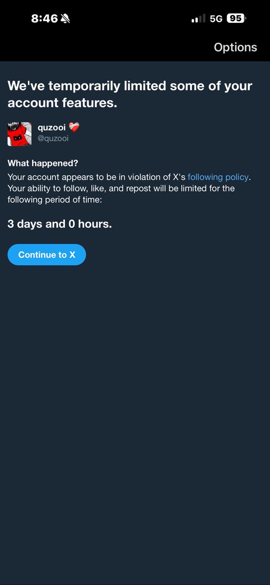 quzooi is limited by x 💔 tweet media