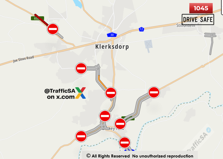 TrafficSA's tweet image. North West - #TaxiStrike #Klerksdorp