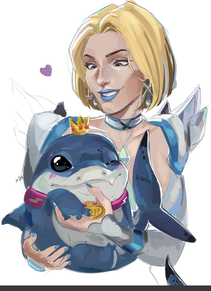 Jeff &amp; his mommy

#emmafrost #jeffthelandshark #marvelrivals