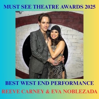 LiamRudden's tweet image. My 2025 Must See Theatre Award for Best West End Performance goes jointly to #ReeveCarney and #EvaNoblezada for #Cabaret @kitkatclubLDN. 

Discover the Best of 2025: Revealing MustSeeTheatre.com Award winners. 
mustseetheatre.com/discover-the-b…