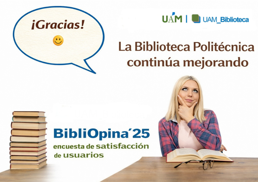 UAM_Biblioteca's tweet photo. La #BibliotecaPolitécnicaUAM mantiene altos niveles de satisfacción entre sus usuarios @UAM_EPS  https://t.co/CKY0uSz5mq https://t.co/4dUeM1bSde