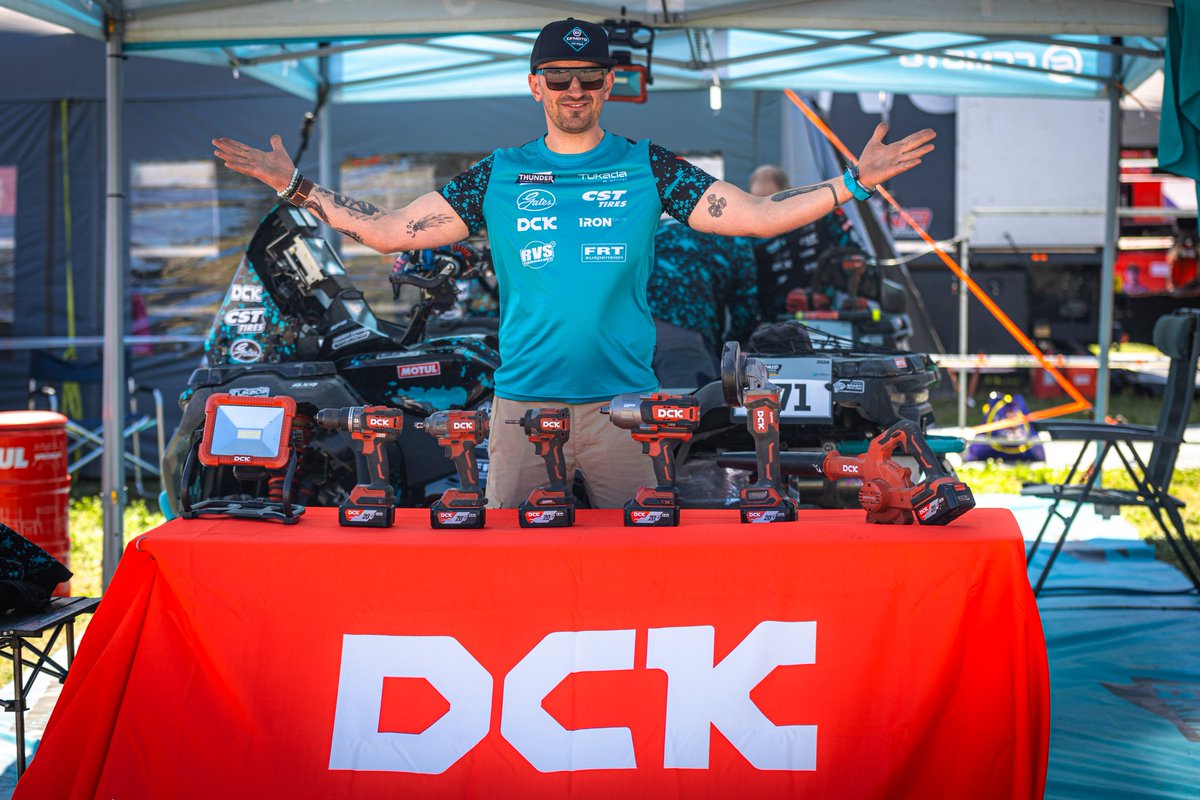 DCKTOOLS_EU's tweet photo. Congrats to CFMOTO TEAM on a strong result at BP Ultimate Rally Raid Portugal. Riders A. Kanopkinas and A. Gančierius took 1st and 2nd in the quad classification. DCK is proud to support the team with reliable tools in tough rally conditions. https://t.co/1h9a5f2M8L