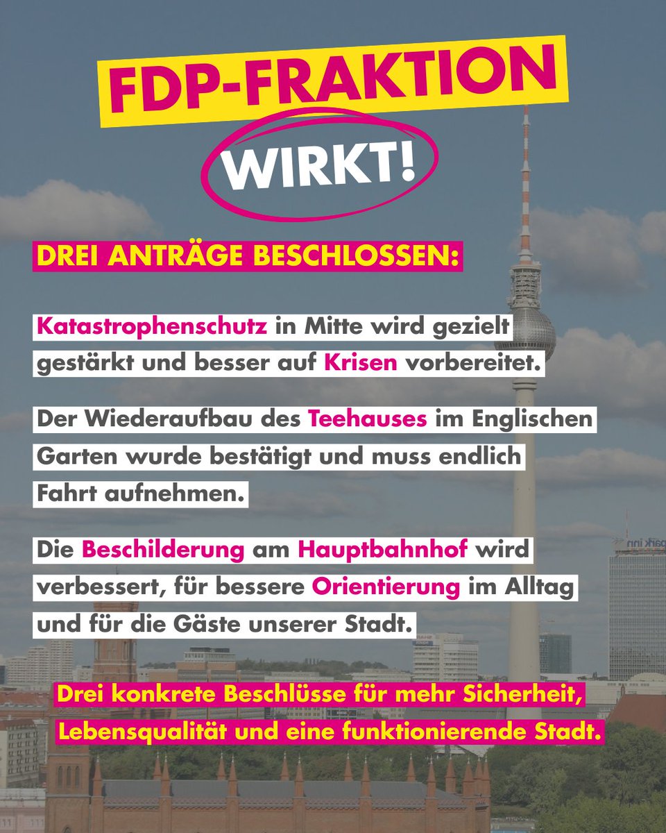 FDP-Fraktion in der BVV Mitte tweet media