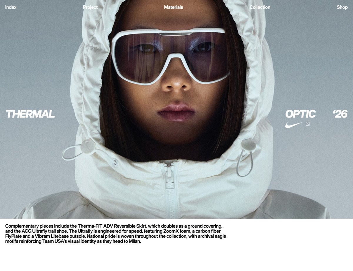oliver_gareis's tweet image. I designed some fashion-inspired editorial layout concepts for Nike's Thermal Optic collection

↳ Master typography &amp;amp; layout - The foundation of timeless web design. Join 300+ designers inside my 13-hour online course typomonday.com/course 

#typography #design
