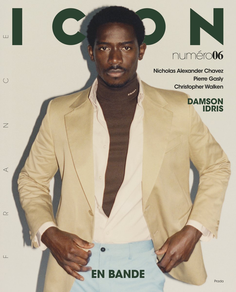 Prada's tweet photo. Prada Ambassador Damson Idris wears #PradaSS26 in a recent issue of ICON France. The editorial was photographed by Quentin de Briey and styled by Gro Curtis.
#PradaEditorials #DamsonIdris #ICONFrance #QuentinDeBriey #GroCurtis https://t.co/8jSKwuHszK
