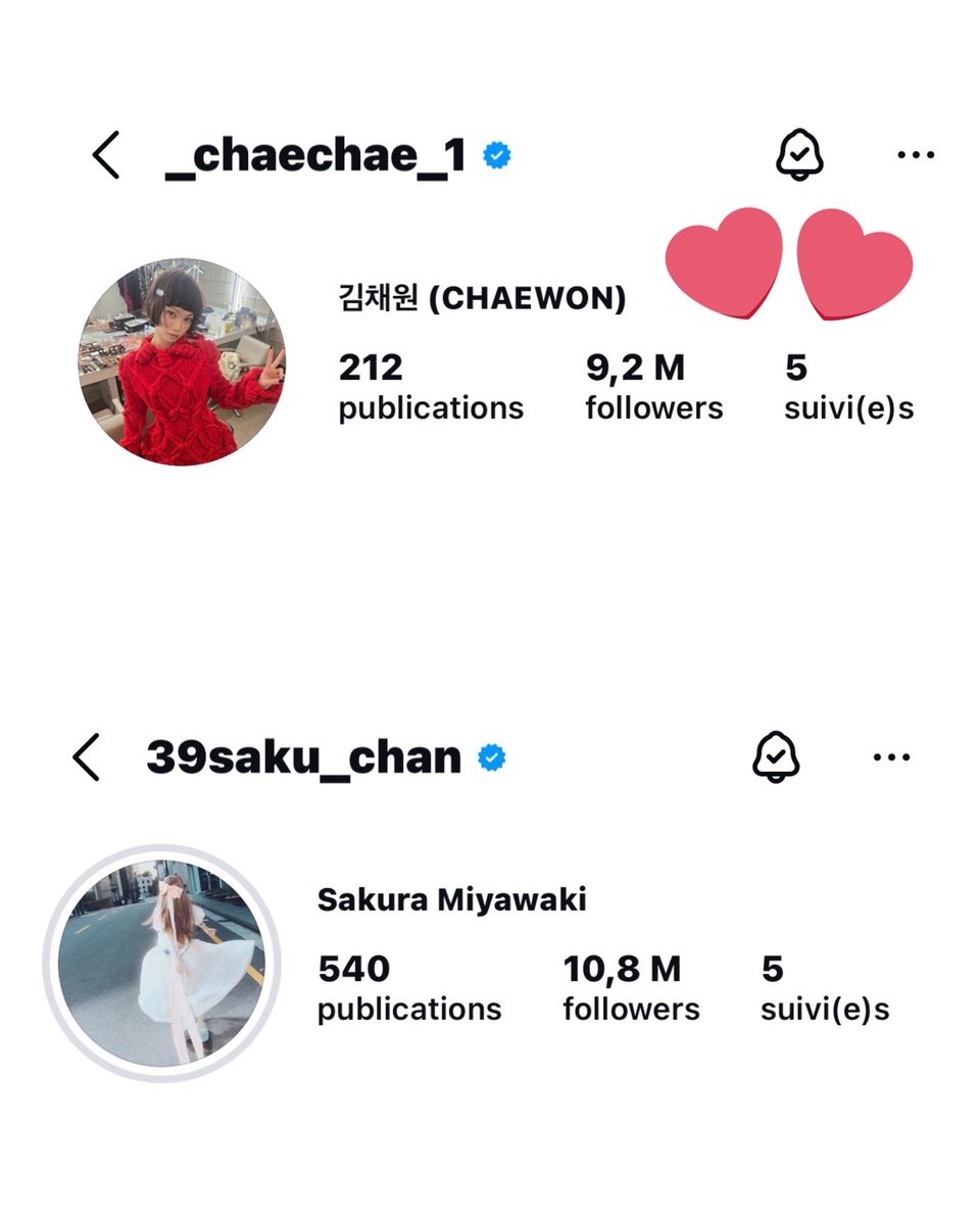 Chaewon and Sakura have now unfollowed everyone on Instagram except the other LE SSERAFIM members and the group's official account.

#LE_SSERAFIM #르세라핌