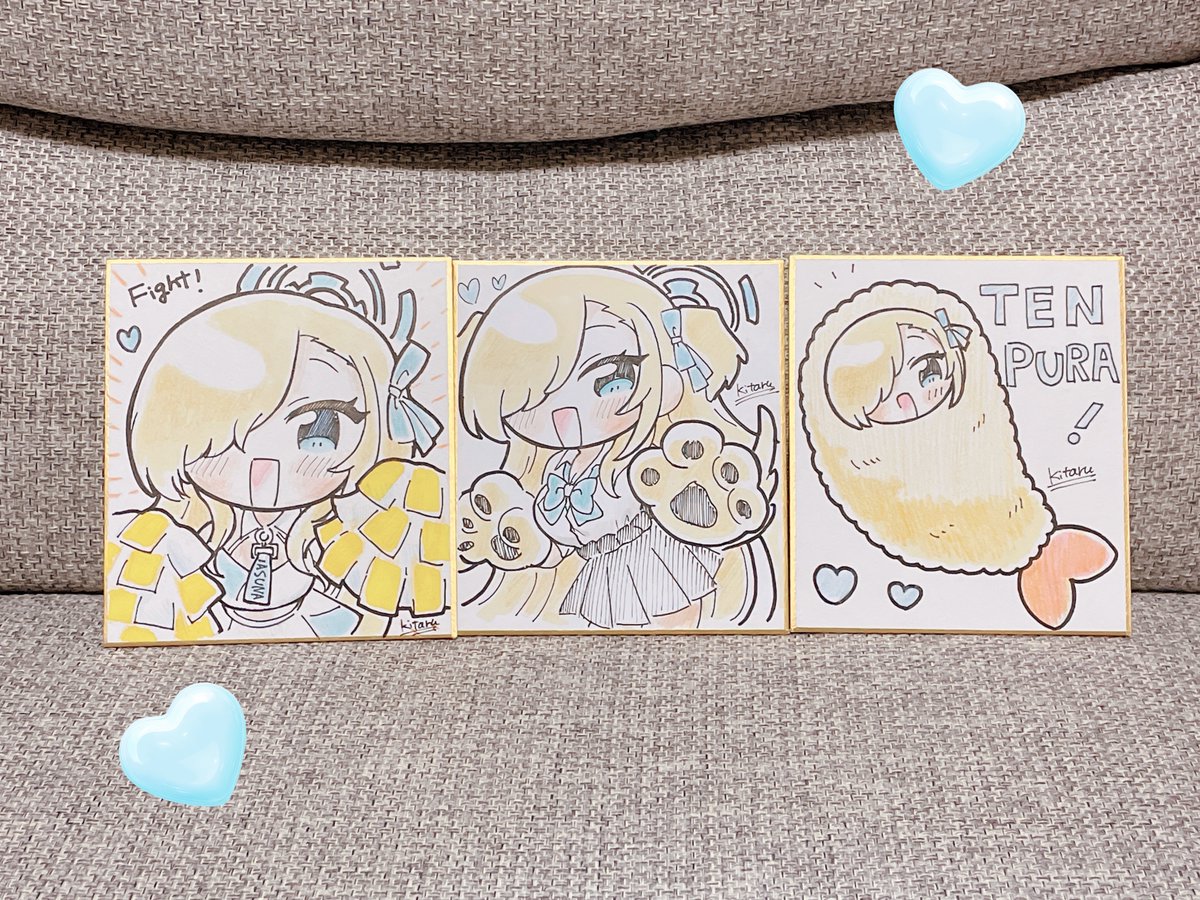 #わたごう に持っていくアスナ小色紙🩵