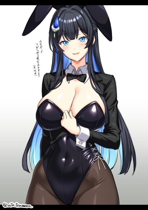 織華、バニーガールのすがた 