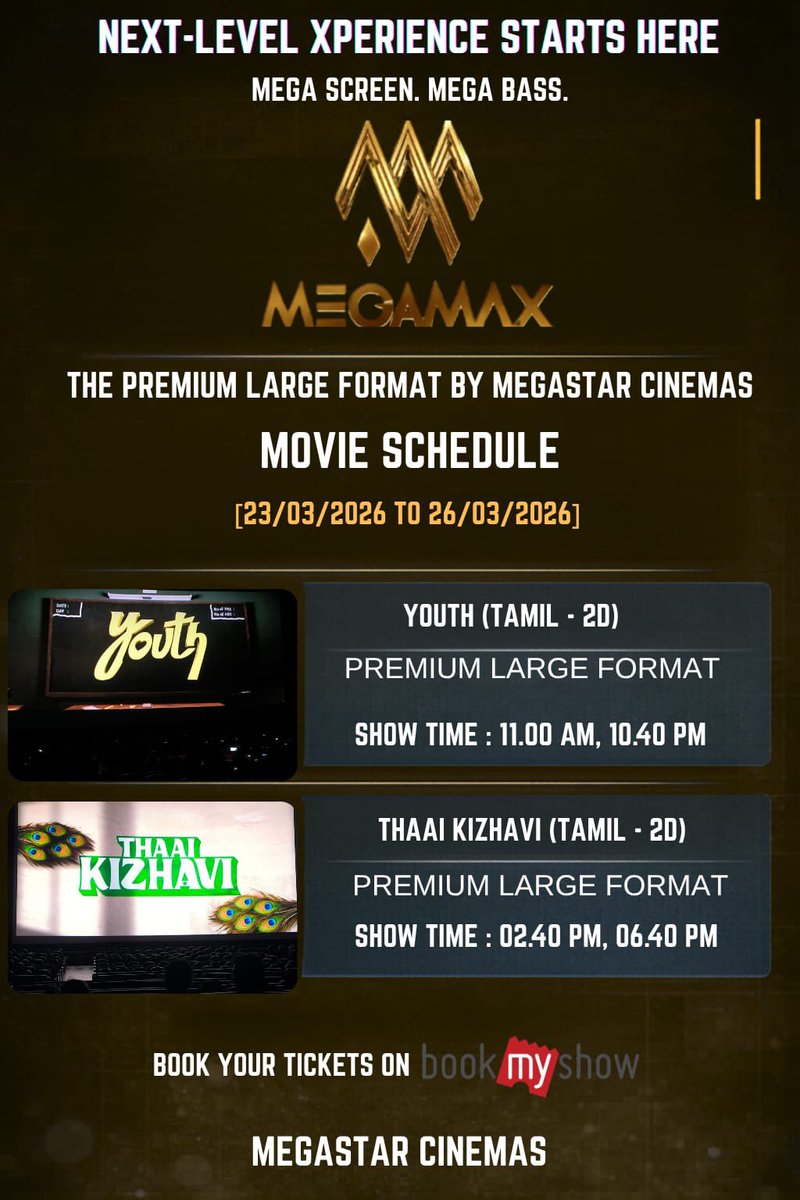 Megastar Cinemas Premium LargeFormat DolbyAtmos tweet media