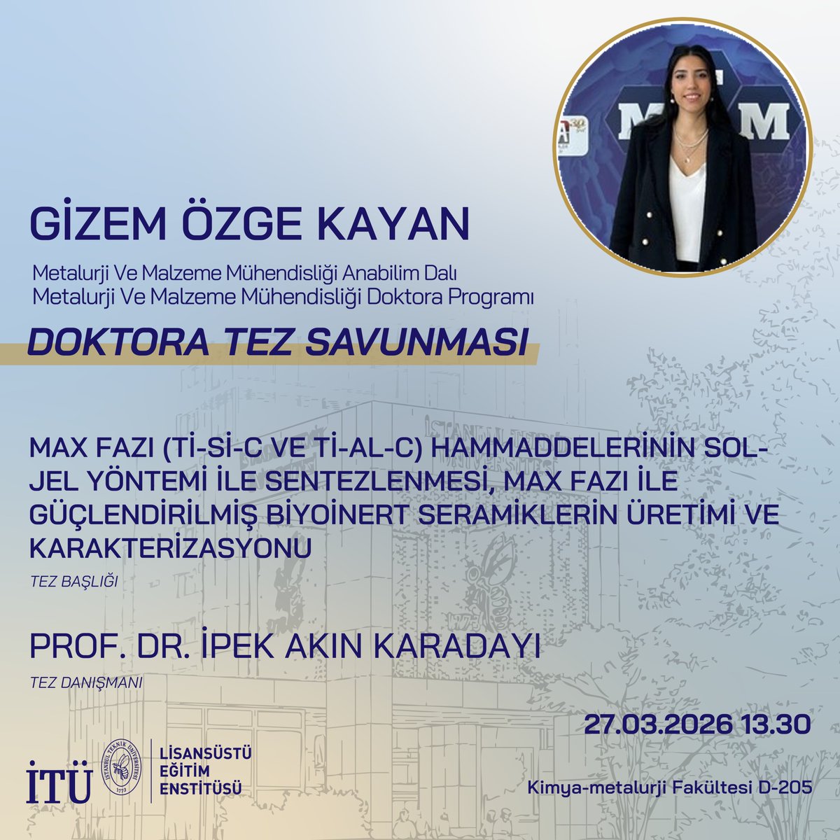 İTÜ Lisansüstü Eğitim Enstitüsü tweet media