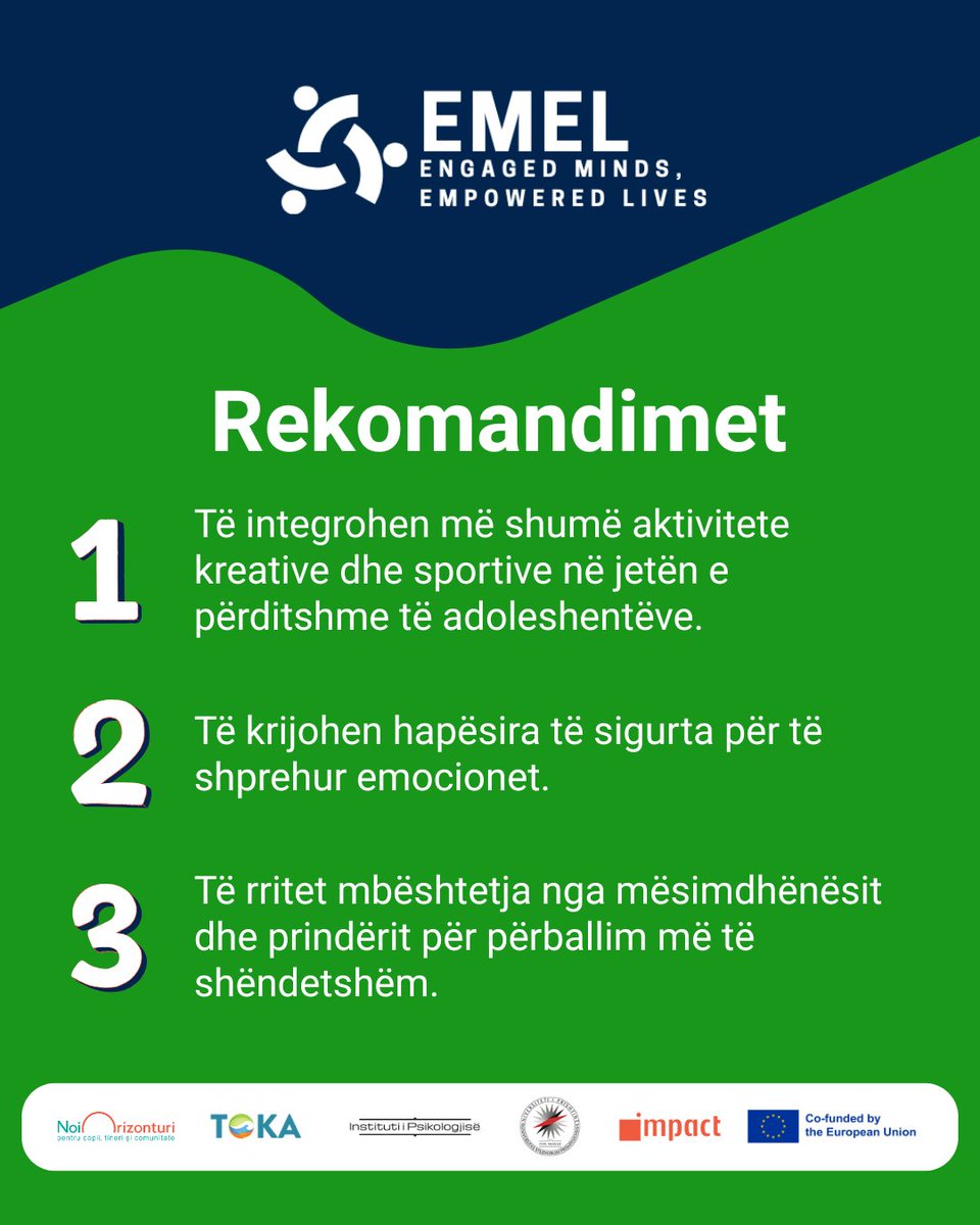 instituti_P's tweet photo. 🇪🇺 📌 The EMEL Project – Engaged Minds, Empowered Lives is funded by the European Union through the CERV-2024-Child programme.
The views expressed are solely those of the authors and do not necessarily reflect those of the European Union or the granting authority. https://t.co/ugPWoXUoh9