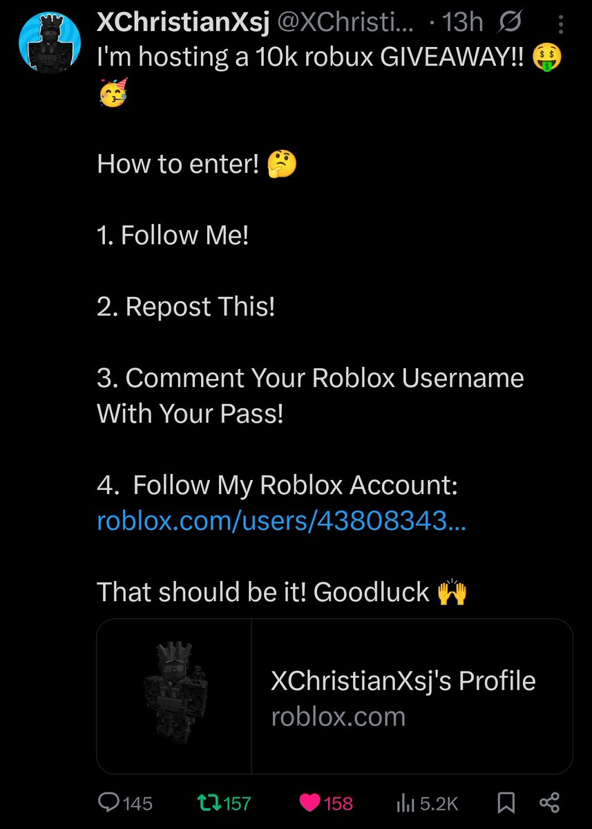 Quaxo_YT's tweet photo. @XChristianXsj Username: Quaxo_YT
Have a great day everyone ✌️😋 https://t.co/7M37GDE0j5