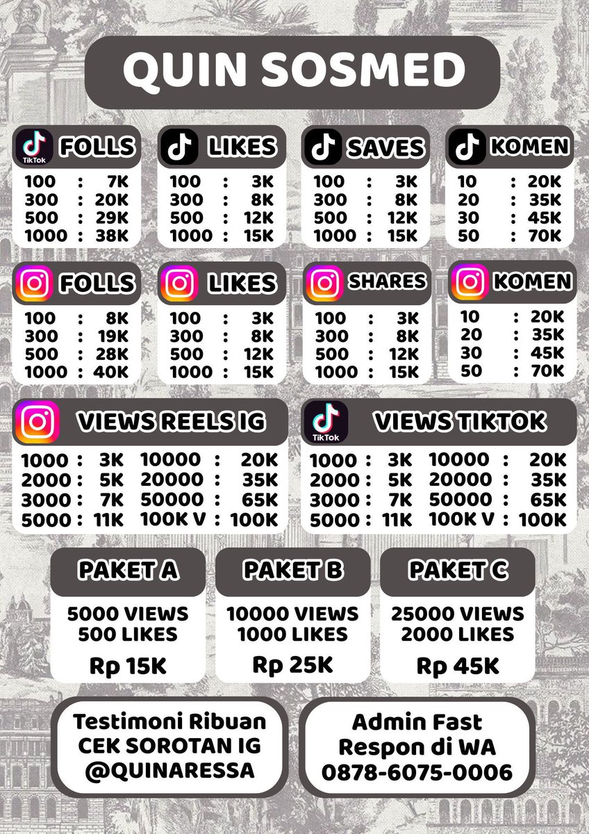 Quina🌞 jual followers ig instagram tiktok murah tweet media