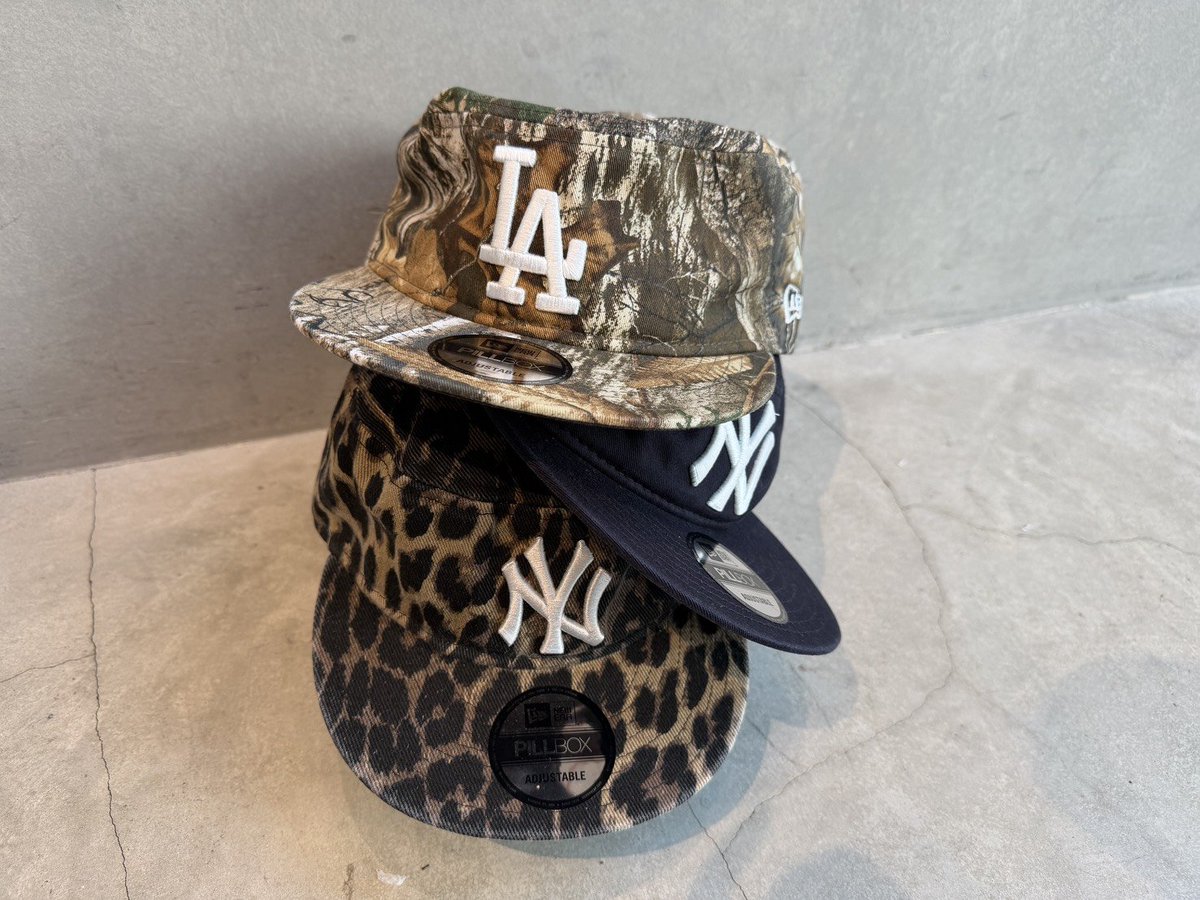 NewEraTenjin's tweet image. 【新作商品】3/25発売
■Pillbox
お問い合わせの多い #Pillbox が入荷！
薬箱のようなフォルムが特徴のピルボックス。リアルツリーカモやレオパード柄など、存在感のあるパターンをラインナップ。
#ニューエラ福岡天神