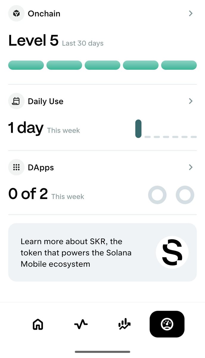 gaborashu's tweet photo. New week of $SKR ecosystem to sustain. 

Use daily dApps, play, create. 

How is your progress? https://t.co/oerPDhVYKJ